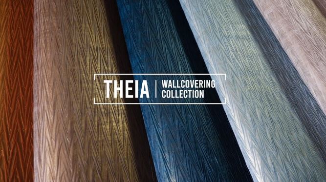 Album Theia : collection d'échantillons de revêtements muraux avec nuancier de textures et couleurs