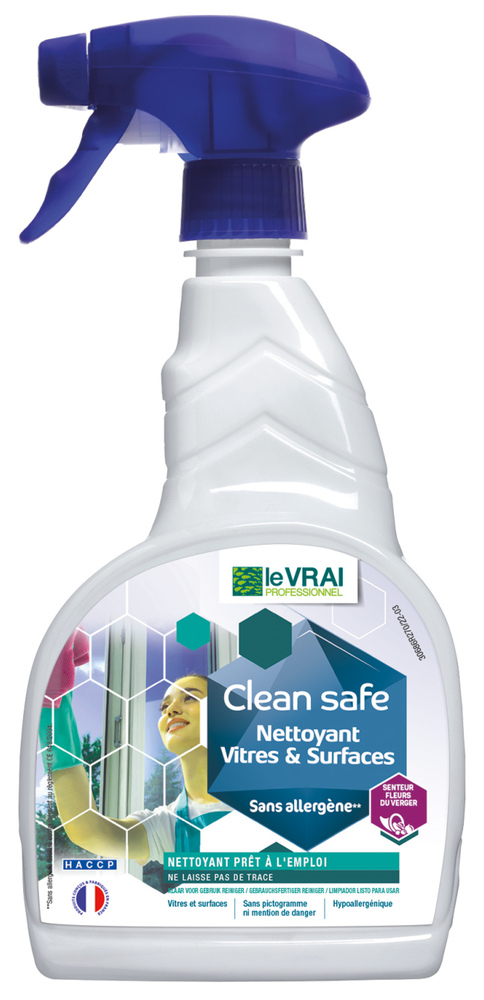 Nettoyant Vitres & Surfaces Clean Safe Vapo 750ml