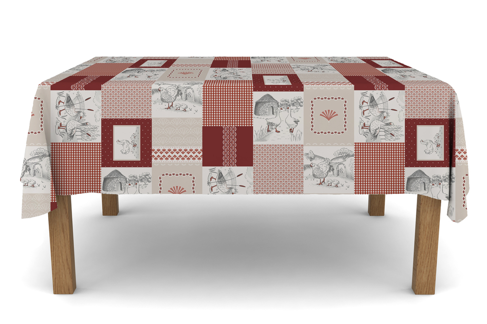 Toile Cirée Déco Sarlat Beige 140 cm x 20 m
