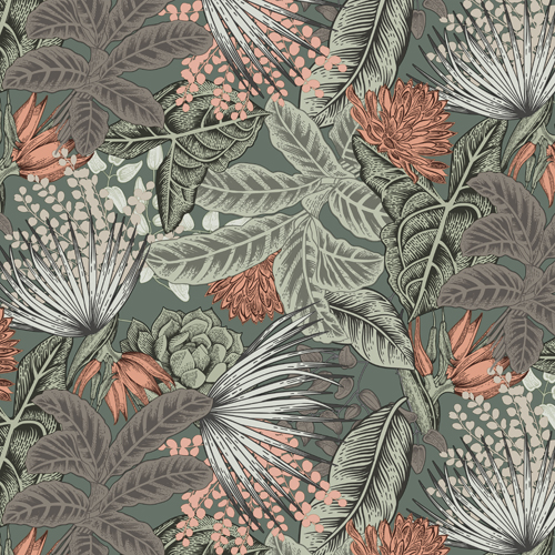 Toile cirée Déco Ste Anne kaki 140 cm x 20 m imperméable