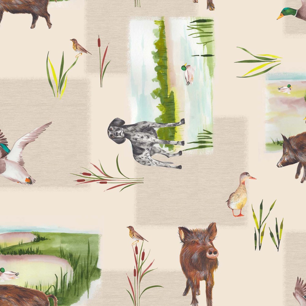Toile cirée Déco Pecari 140 cm x 20 m imperméable