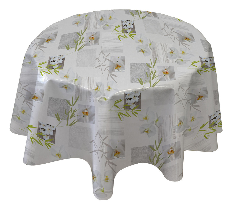 Toile Cirée Ronde Ø160cm Abang sur Cintre Carton