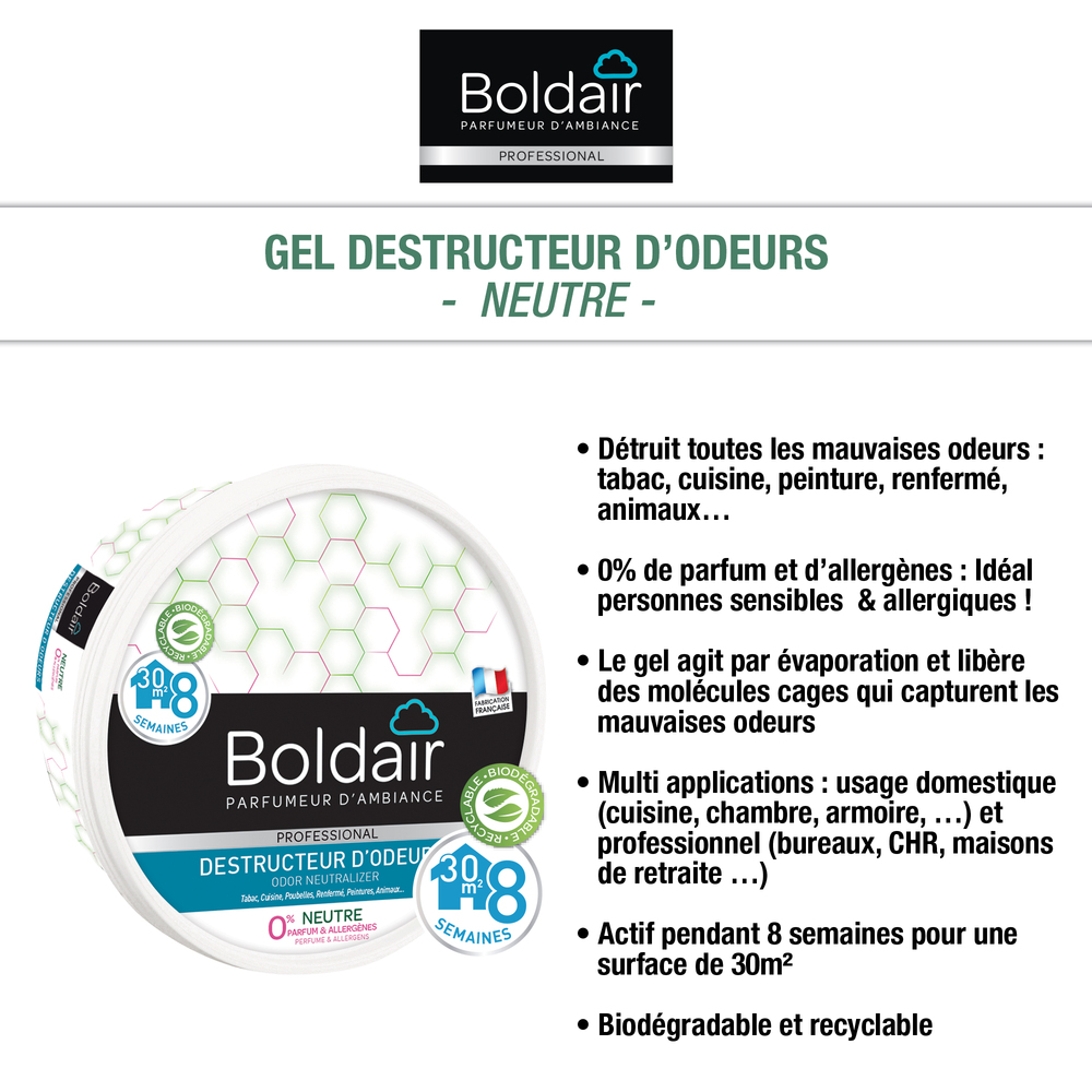 Gel Destructeur Odeur Neutre 300g