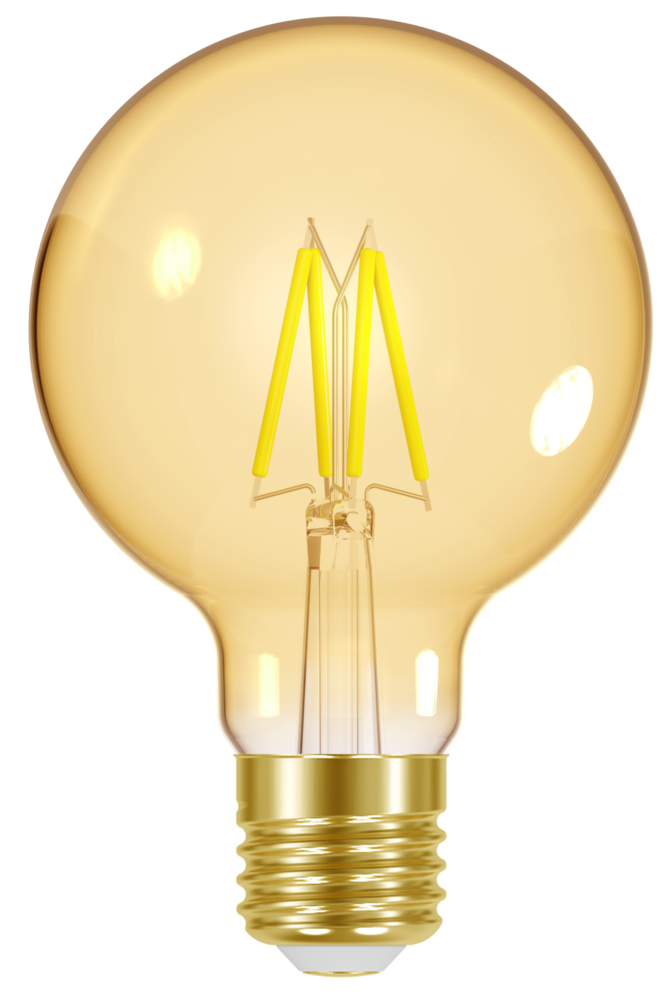 Ampoule LED E27 transparente vintage forme globe Ø95 mm
