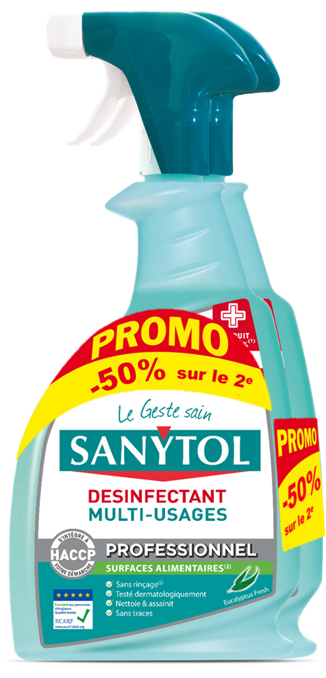 Désinfectant Multi Usages Eucalyptus Vapo 750 ml Lot de 2 Offre Limitée