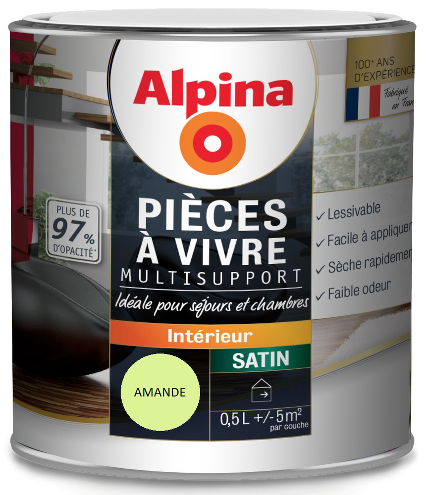 Peinture Acrylique Pièces à Vivre Pot 0.5L