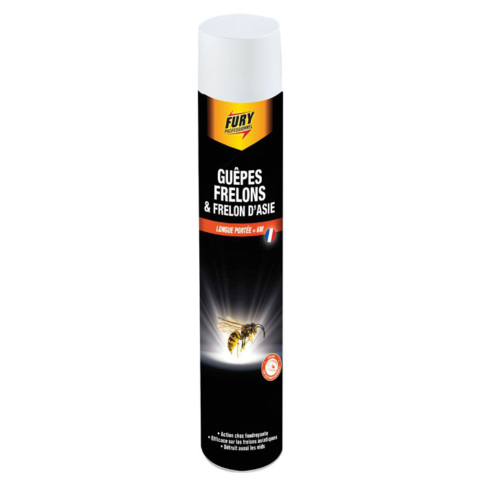 Aérosols Guêpes et Frelons Asiatiques Action Choc 750 ml TP18