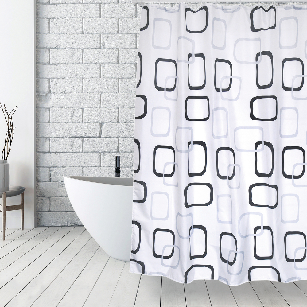 Rideau de Douche Polyester 180 x 200 cm Vintage