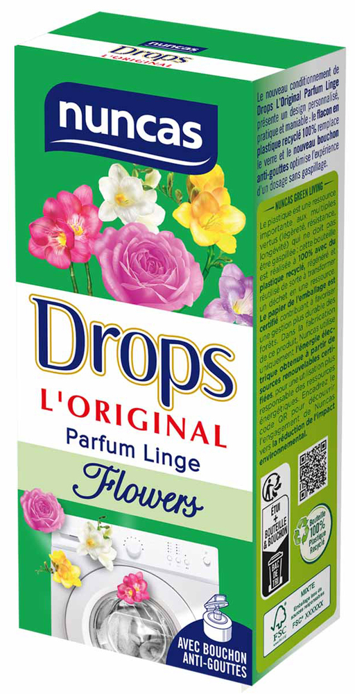 Parfumeur pour lave-linge Drops bouquet blanc - Nuncas