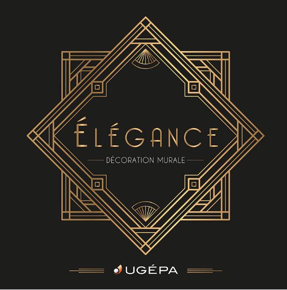 Élégance Album, collection de papiers peints pour le bâtiment, présentant des échantillons de motifs et textures variés.