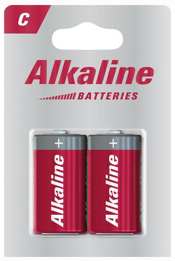 Piles Alcalines  LR14/C Blister de 2