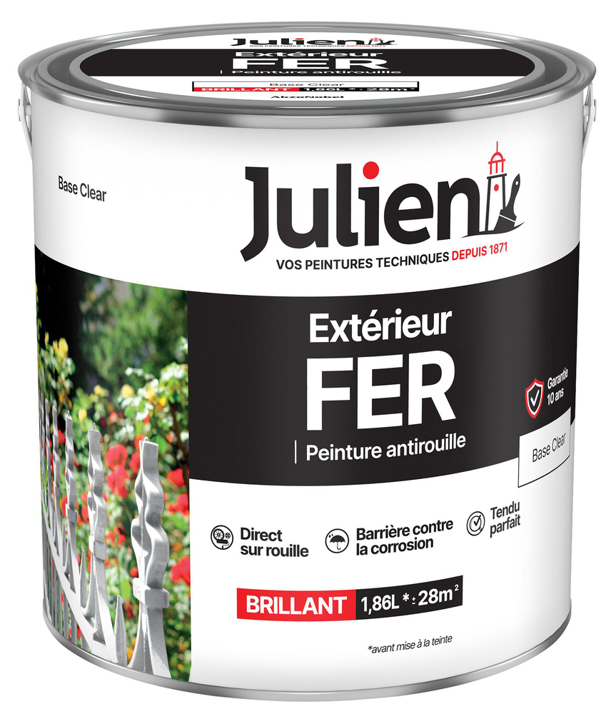 Peinture Extérieur Fer Antirouille Base Clear