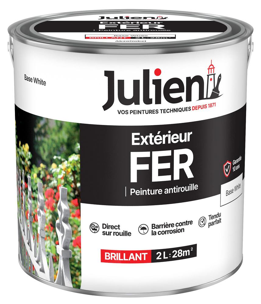 Peinture Extérieur Fer Antirouille Base White