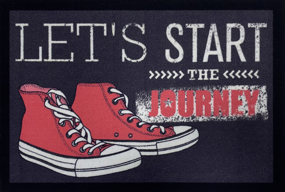Tapis Entry Sneaker Journey Anthracite 40 x 60 cm