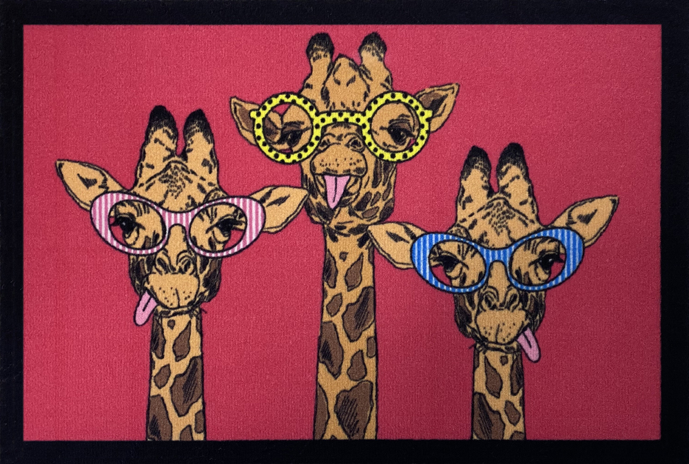 Tapis Entry Girafe Pink 40x60cm