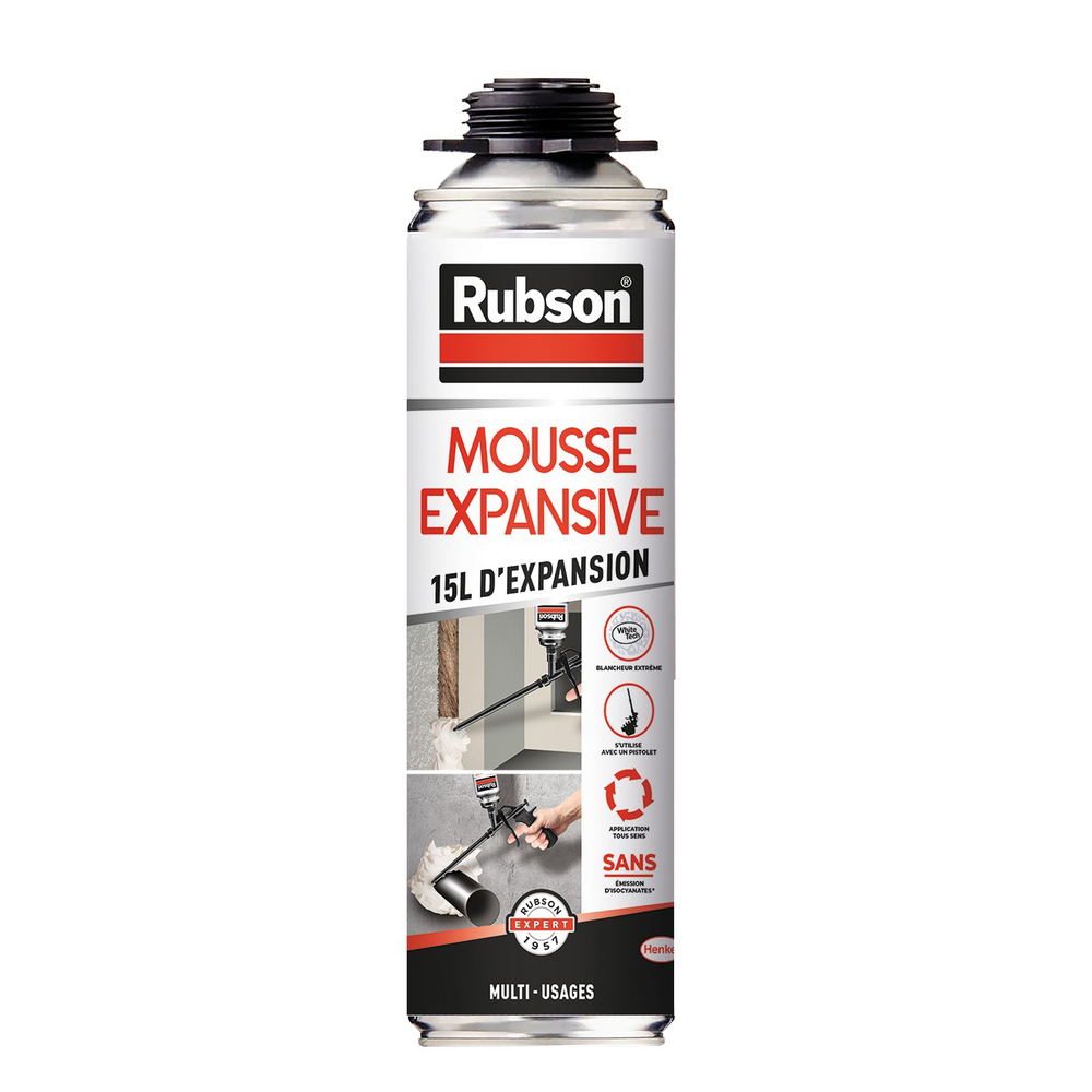 Mousse Multi-Usages 15L d'Expansion Aérosol Pistolable 500ml