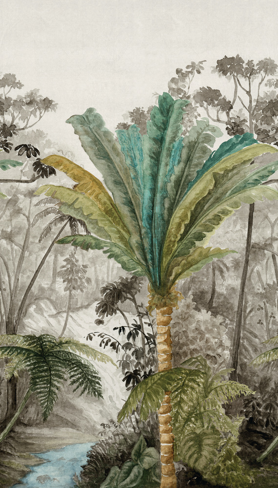 A60301 Papier Peint Panoramique Palm River 3 Lès 159 x 280 cm