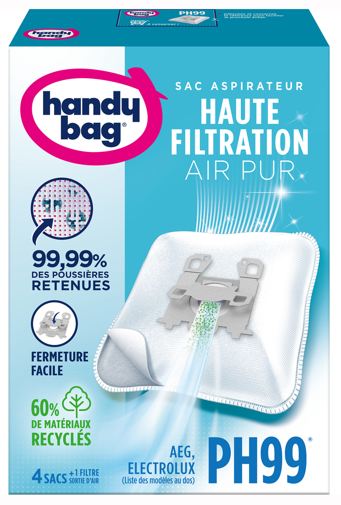 Lot de 5 sacs aspirateur Handy Bag PH99