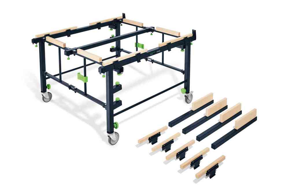 Table Mobile de Sciage et de Travail STM 1800 robuste et pliable pour chantier