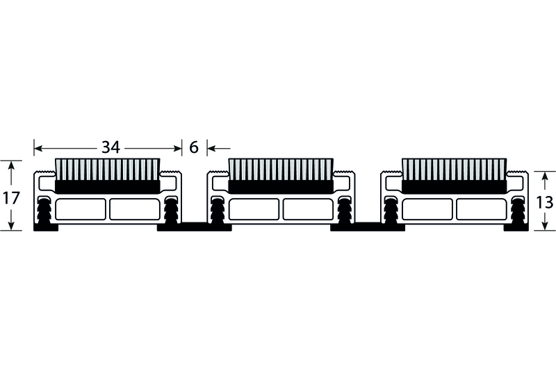 Olympe Tapis D'accueil Polyamide 17 mm Anthracite