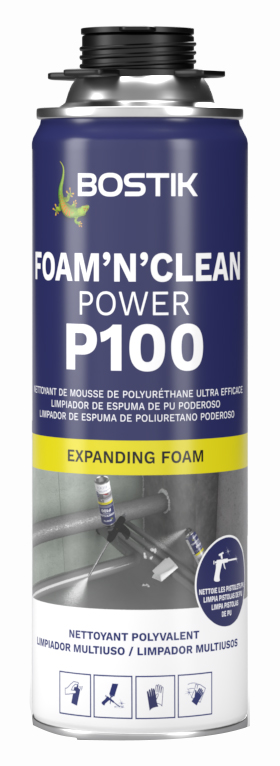 Nettoyant Mousse Polyuréthane P100 FOAM’N’CLEAN POWER 500 ml