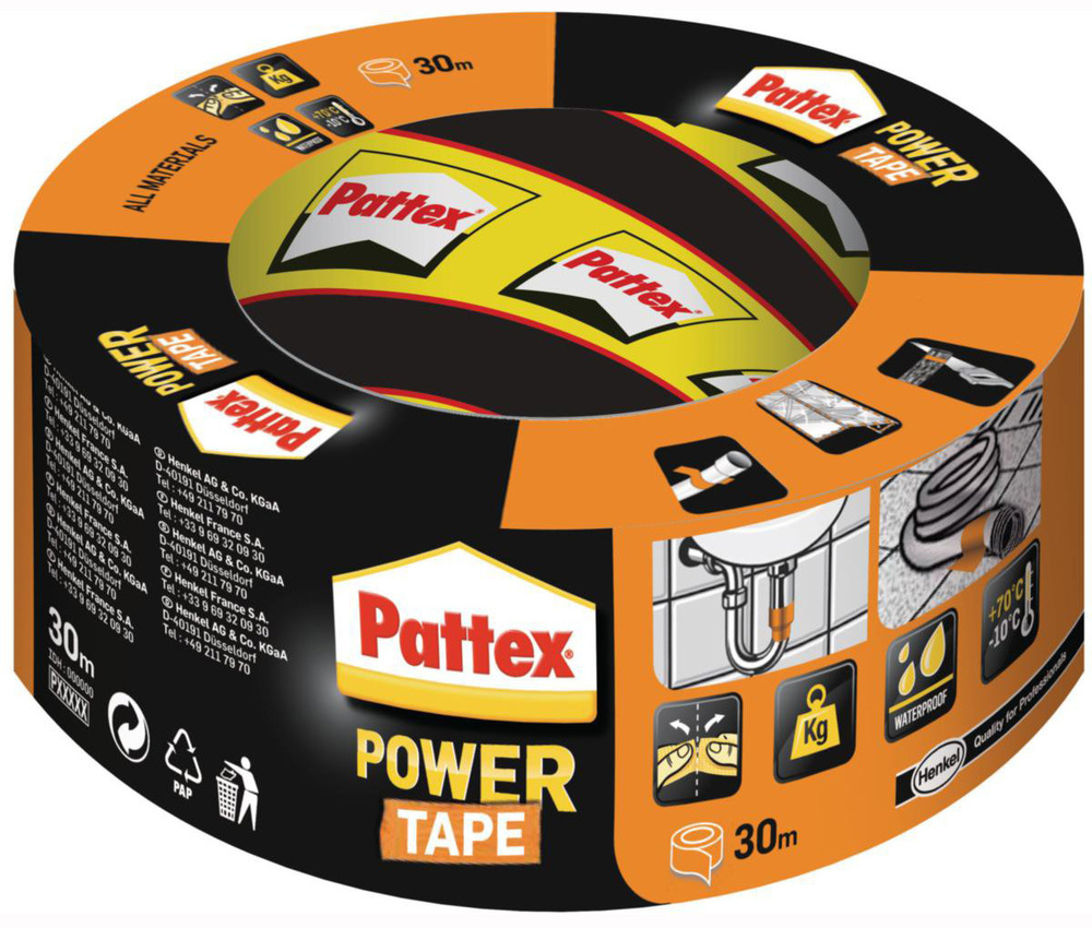 Adhésif Power Tape orange 50mmx30m