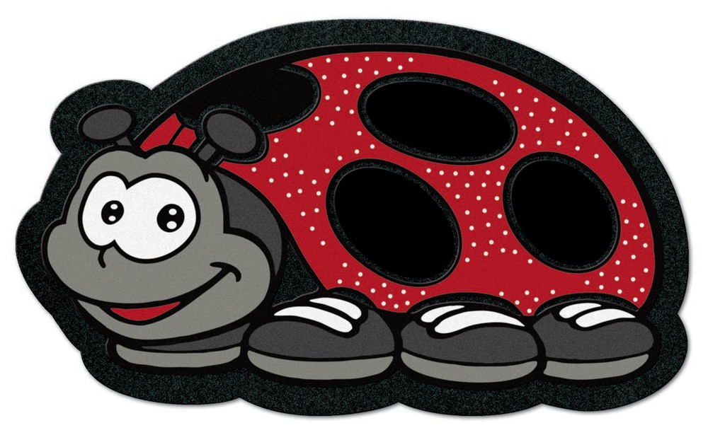 Tapis Format Classic Coccinelle 40 x 68 cm aiguilleté multi-usages anti-dérapant
