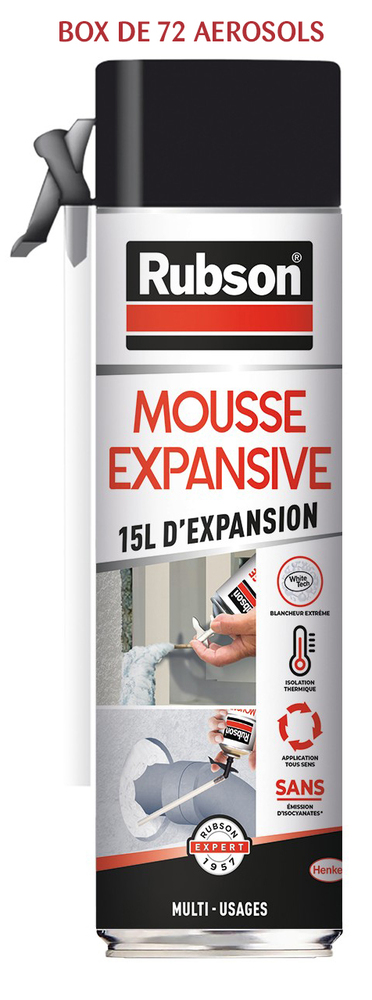Mousse Multi-Usages 15L d'Expansion 500ml BOX de 72