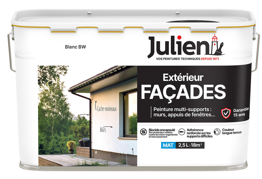Peinture Multi-Supports Extérieur Façades 2.5L