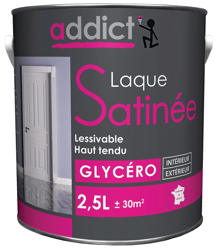 Laque Multisupports Glycéro Satin 2.5L
