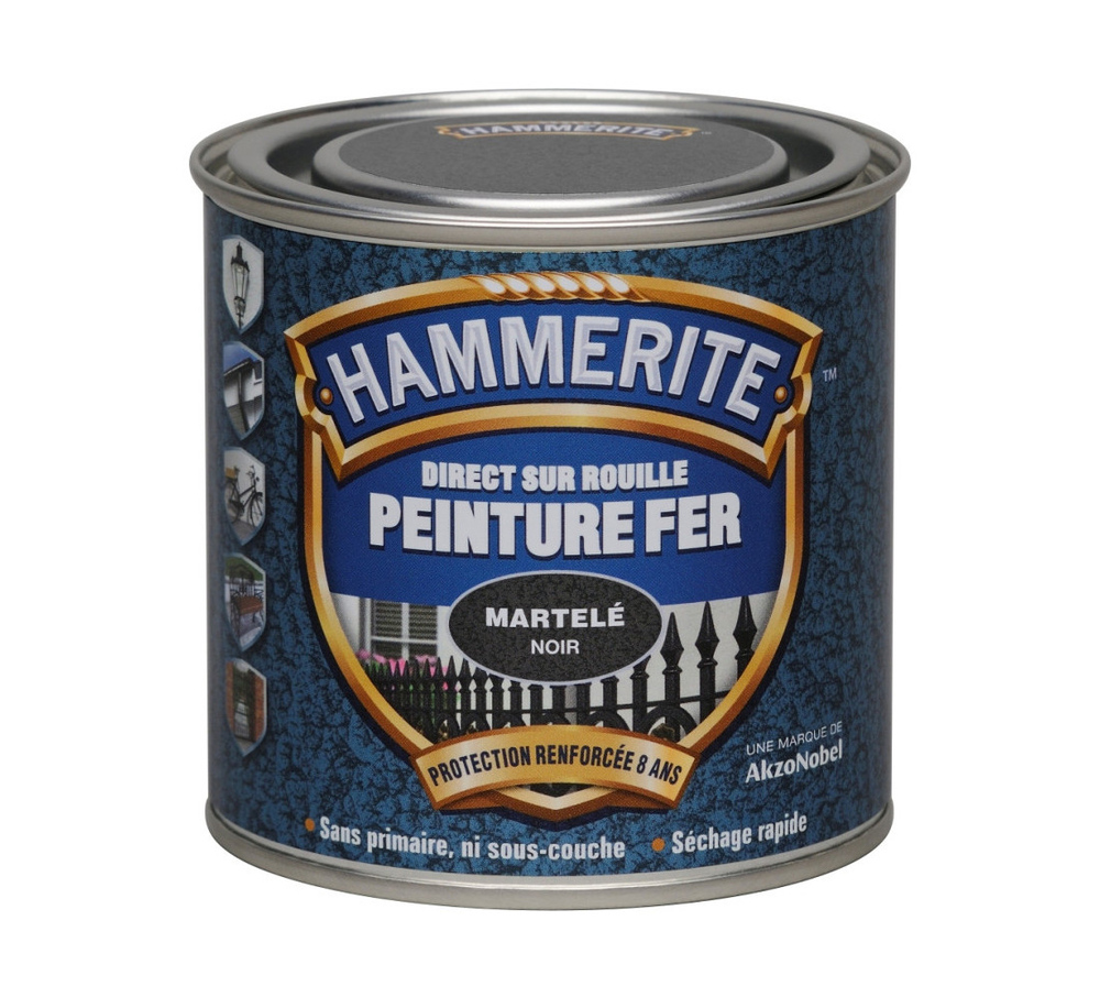 Peinture Fer - Direct sur Rouille Martelé 0.25L