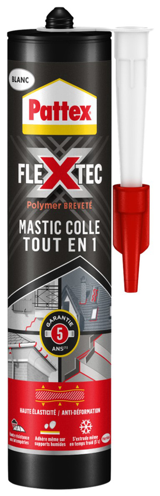 Mastic Colle Tout en 1 Flextec Polymère 380 ml