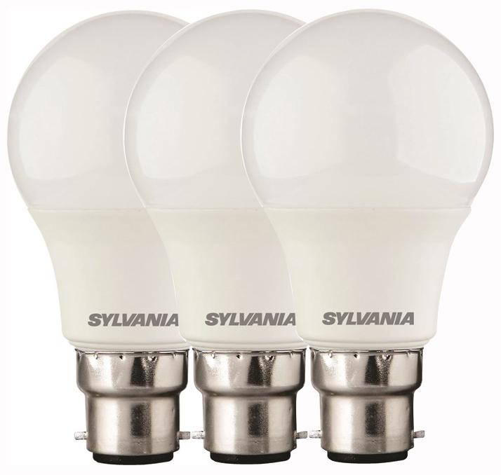 Ampoule Dépolie LED STD B22 8W 806 lm Blanc Chaud Lot de 3