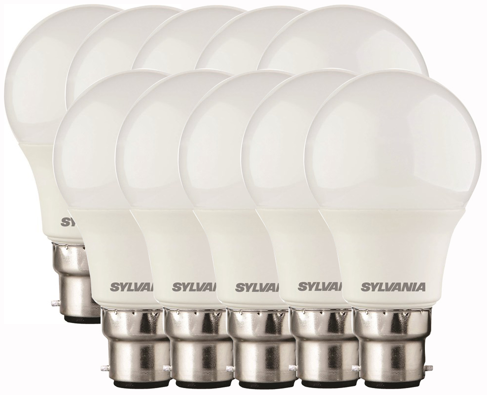Ampoule Dépolie LED STD B22 8W 860 lm Blanc Neutre Lot de 10