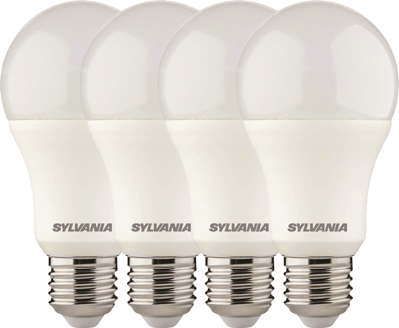 Ampoules LED STD Multi-directionnelles 13W Blanc Chaud E27 Lot de 4