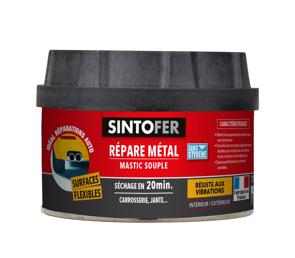 Sintofer Mastic souple répare Métal 170ml