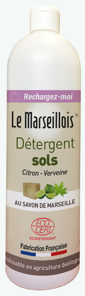 Flacon vide 1L rechargeable pour détergent sols