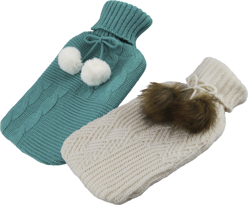 Bouillotte Caoutchouc Avec Housse en Tricot 1.75L