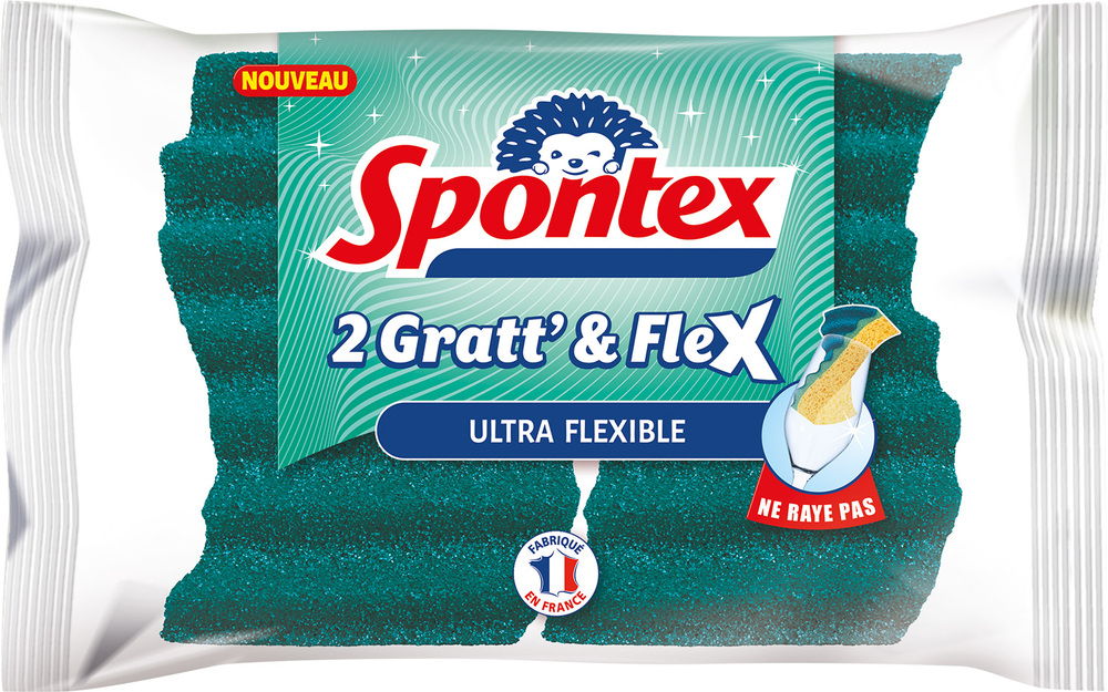 Gratte-Eponge Microfibre x3