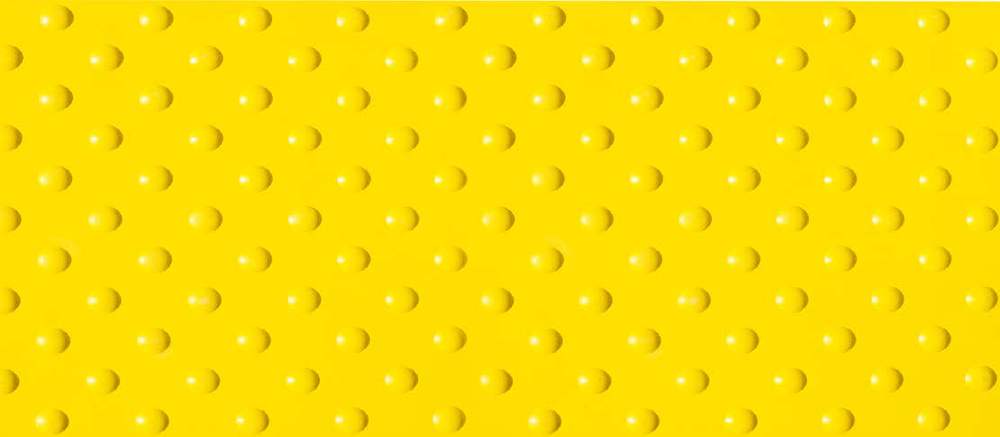 Etna Dalle Caoutchouc Podotactile Jaune 80 x 42 cm