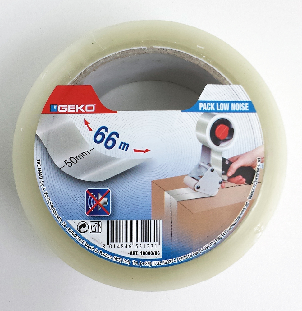 Adhésif d'Emballage PVC Silencieux 50mmx66m