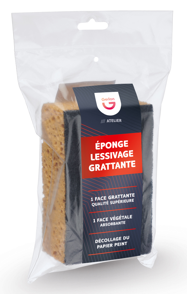 Éponge Végétale Grattante Gros Travaux
