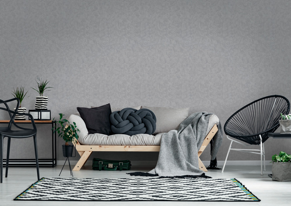 40107 - Vinyle Expansé sur Intissé Uni Gris Clair