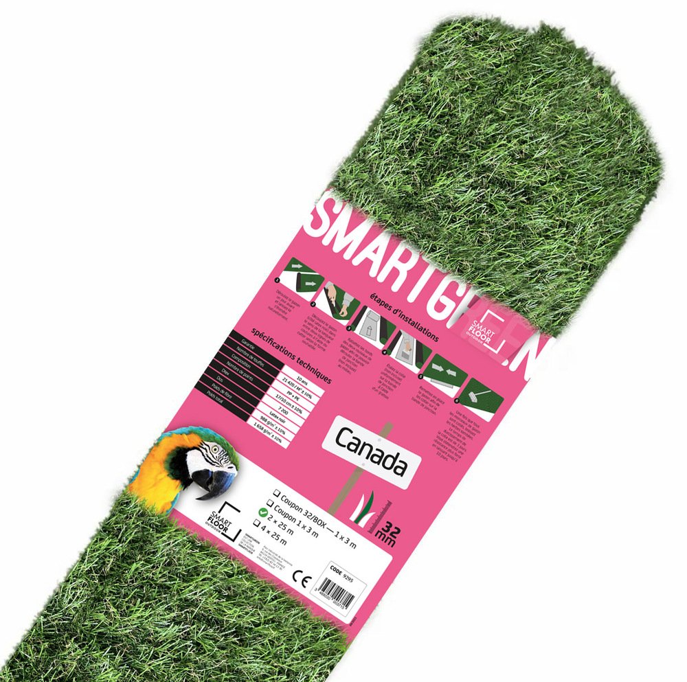 Gazon Synthétique 32 mm Canada Rouleau de 25 ml