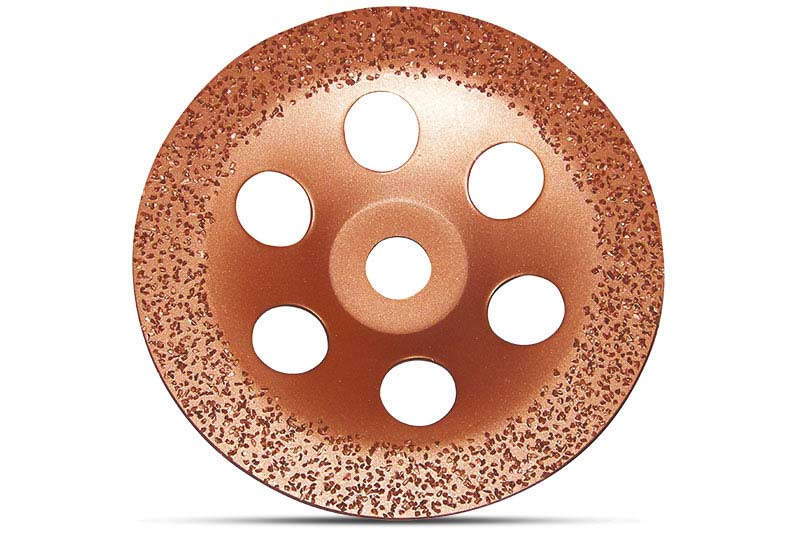 Disque abrasif en tungstène de 125 mm de diamètre, grain 24, pour meuleuse d'angle