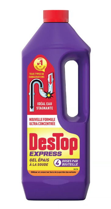 Destop Turbo Gel Déboucheur Concentré 500 ml