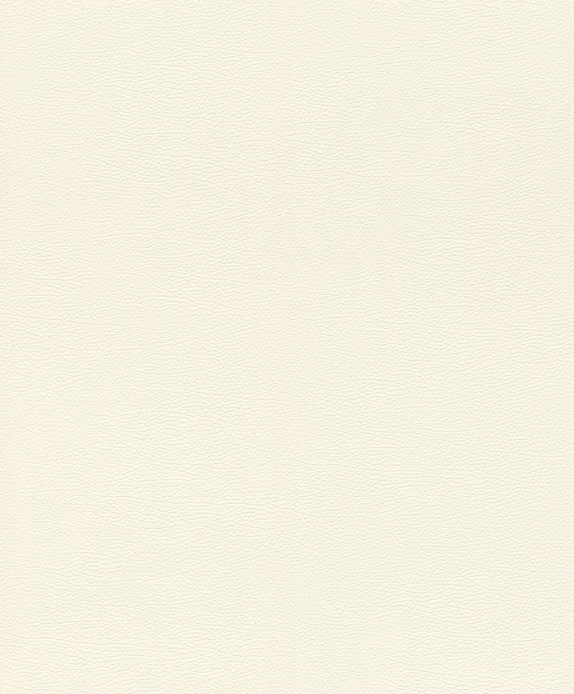 Papier peint vinyle grainé sur intissé blanc uni, motif craquelé effet cuir