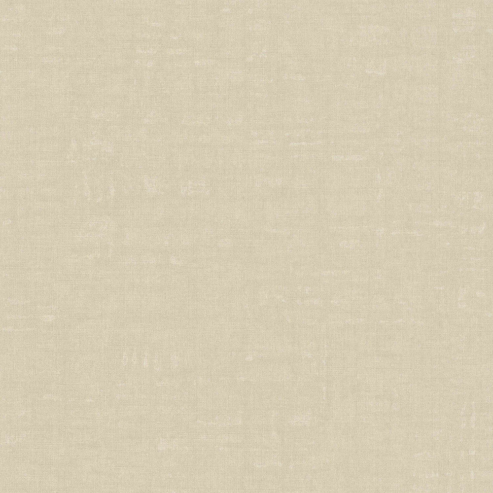 Papier peint vinyle sur intissé uni cérusé beige ficelle avec aspect texturé naturel