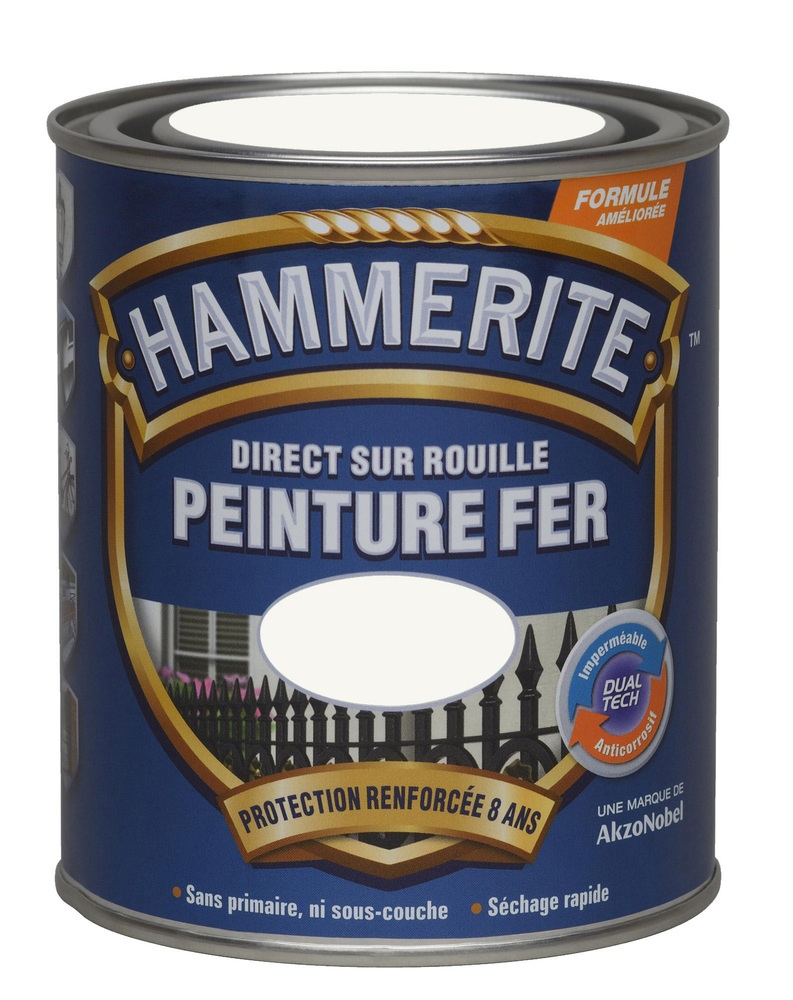 Peinture fer glycéro antirouille Noir brillant 2.5L ADDICT décorati