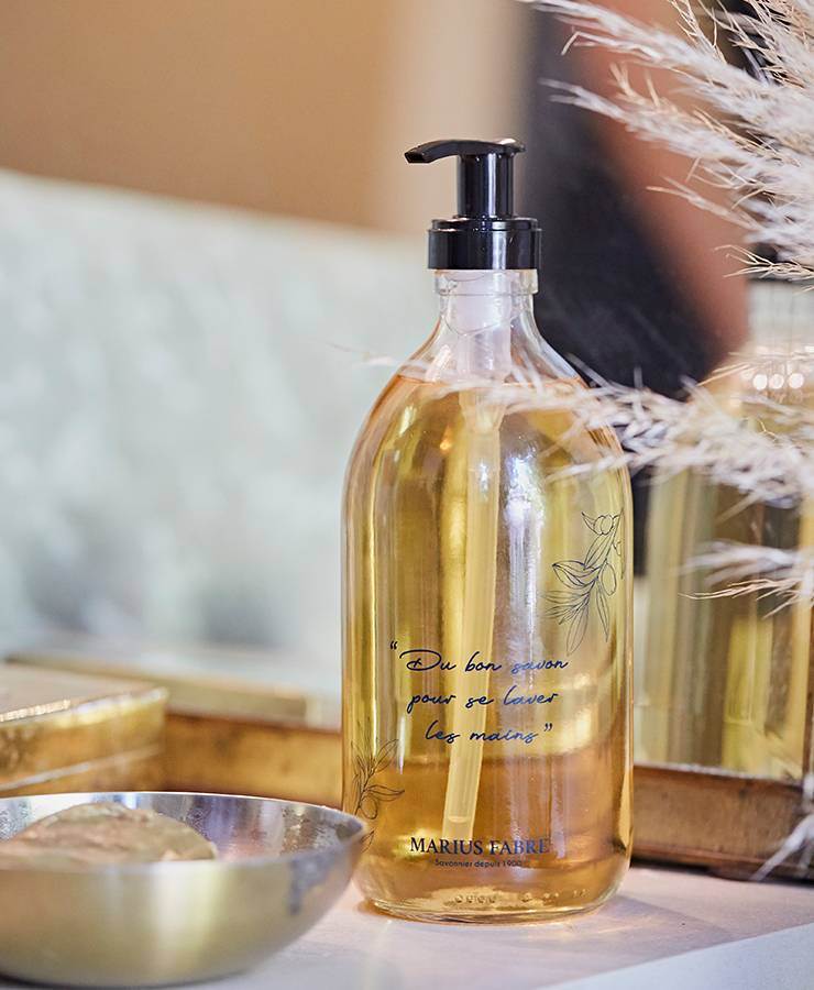 Flacon Pompe en Verre Sérigraphié 500 ml